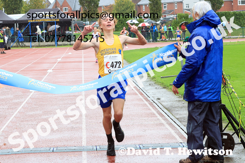 BBoys Under-15s 2025 Northern Athletics Autumn Road Relays, Leigh, Lancashire. Photo: David T. Hewitson/Sports for All Pics